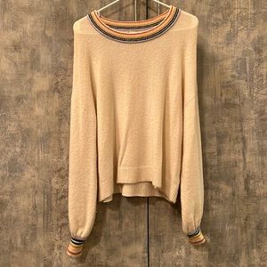 Madewell rainbow collar sweater